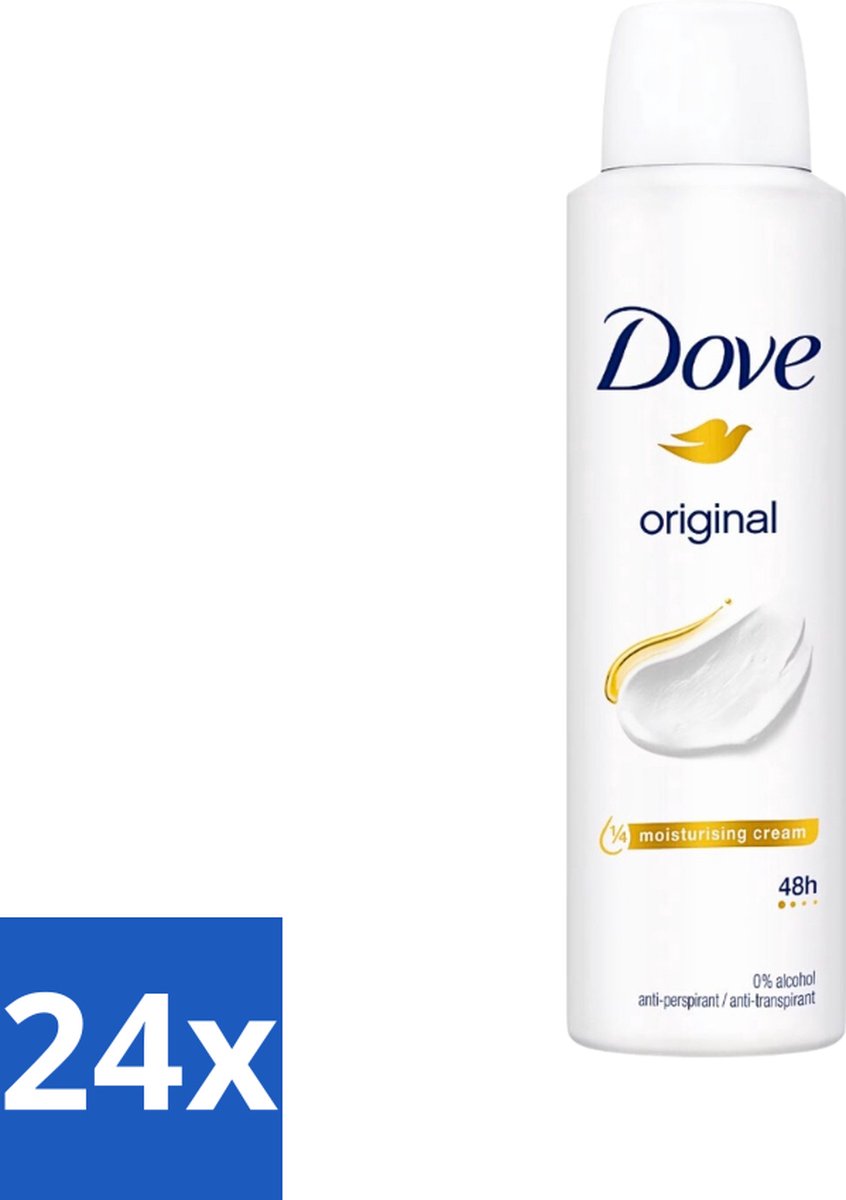 Dove Original - Deospray - Anti-Transpirant - 150 ml - Voordeelverpakking - 24 stuks