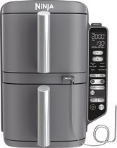 Ninja Double Stack Airfryer XXL - 9.5 Liter - Dubbele Gestapelde Lades - 6 Programma's - Inclusief Digitale Thermometer en Kookrekjes - SL451EU