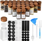 Bruine Glazen Potjes met Deksel (4x 450 ml) voor Crème, Zalf en Cosmetica