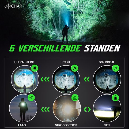 WholeFire LED Zaklamp XHP50 USB Oplaadbaar Krachtige 4000 Lumen, Militair 5 Modi Waterdicht Zaklampen met Batterij voor Het Kamperen, Wandelen, 2 Verpakkingen WholeFire LED Zaklamp XHP50 USB Oplaadbaar Krachtige 4000 Lumen, Militair 5 Modi Waterdicht Zaklampen met Batterij voor Het Kamperen, Wandelen, 2 Verpakkingen