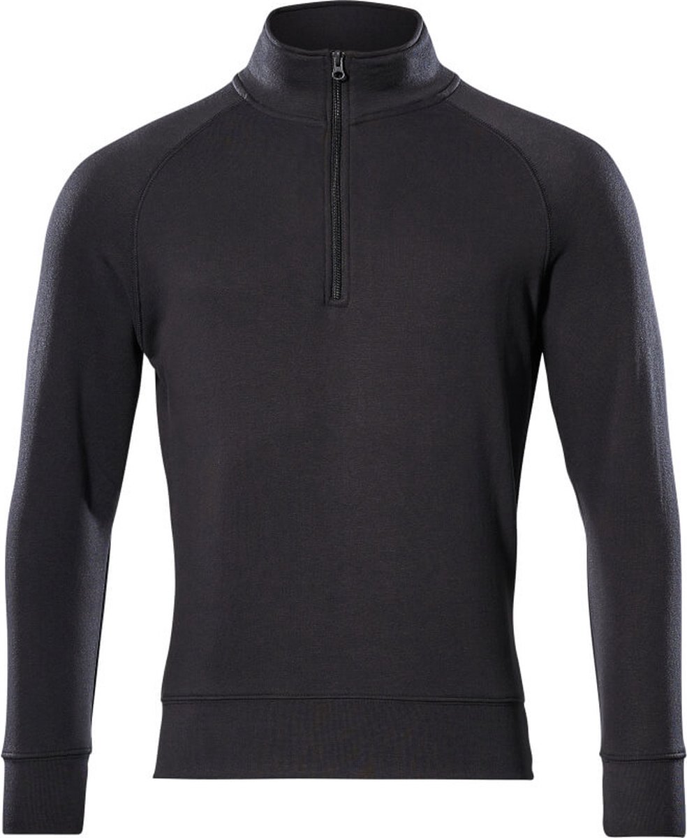 Mascot Crossover Sweatshirt met korte rits 50611-971 - Zwart - L