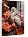 Pelikaan - Bloemen, Roze