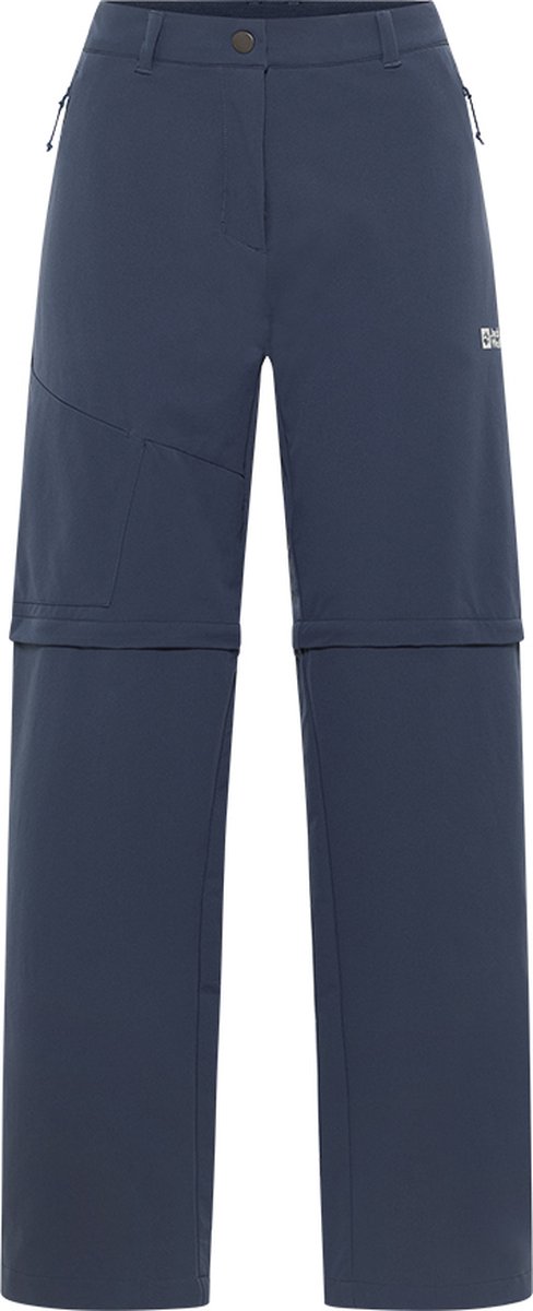 Jack Wolfskin PICO TRAIL ZIP OFF PANTS W Dames Outdoorbroek - midnight sky - Maat 44 R