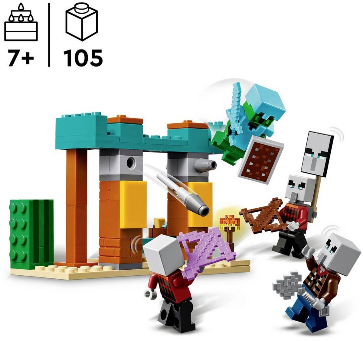 LEGO Minecraft De Illagers in de woestijn gamingset voor kinderen - 21267 — afbeelding 19