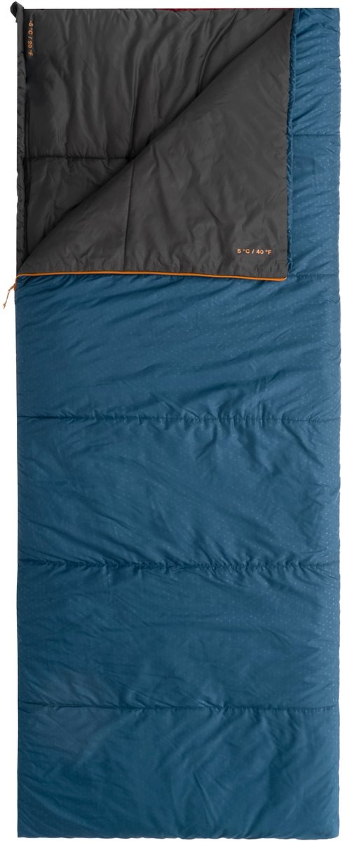 Exped Megasleep Uno - Burgundy rood / Deepsea blauw / Moraine bruin