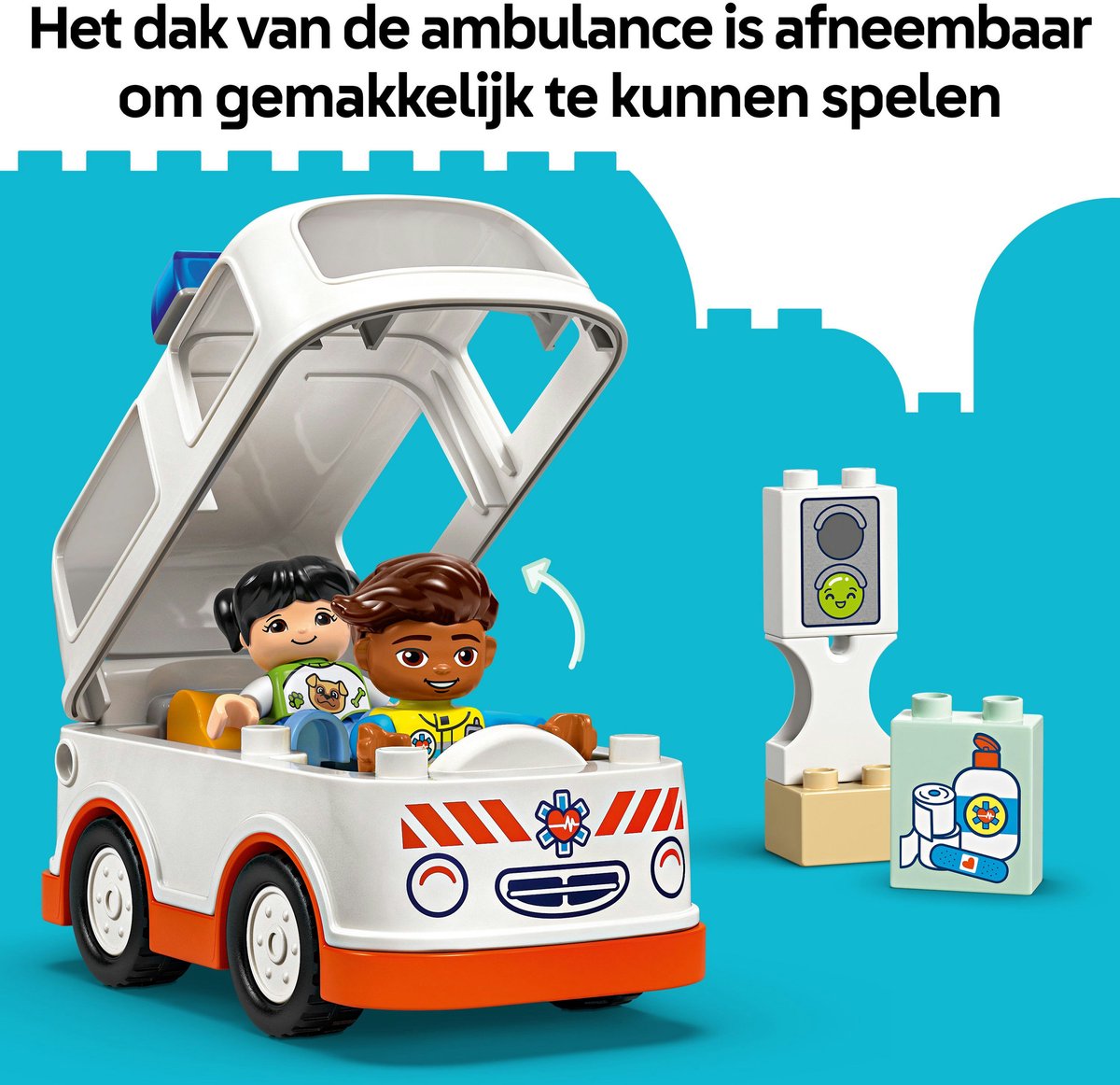 LEGO DUPLO Ambulance met chauffeur voor fantasiespel - 10447 – foto 5