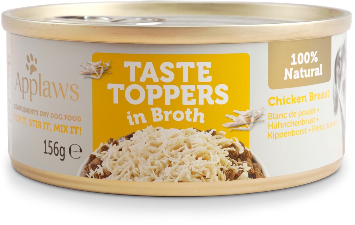 Applaws Dog Taste Toppers Kip in bouillon 156 gr. – per 12 stuks Applaws Dog Taste Toppers Kip in bouillon 156 gr. – per 12 stuks