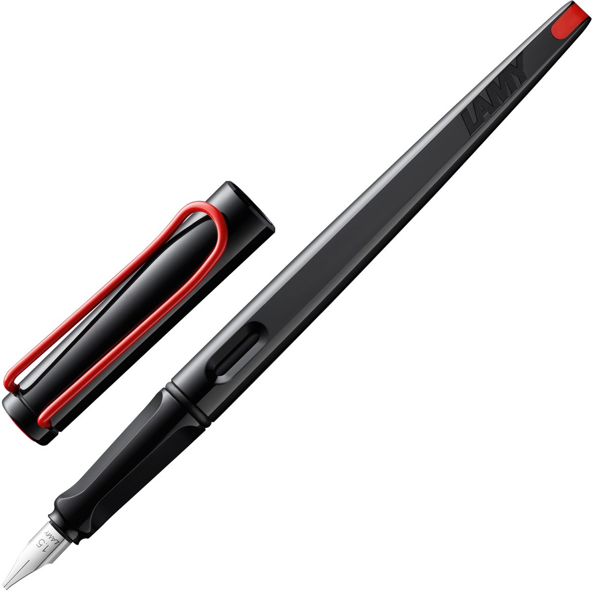 LAMY Joy Black Kalligrafie Vulpen Set – Mooischrijfpennen met 3 verschillende nibs (1,1/1,5/1,9 mm) – Vulpen met bandzugpenpunt en ergonomisch handvat – inclusief 5 Tintenpatronen T 10 blauw — afbeelding 9