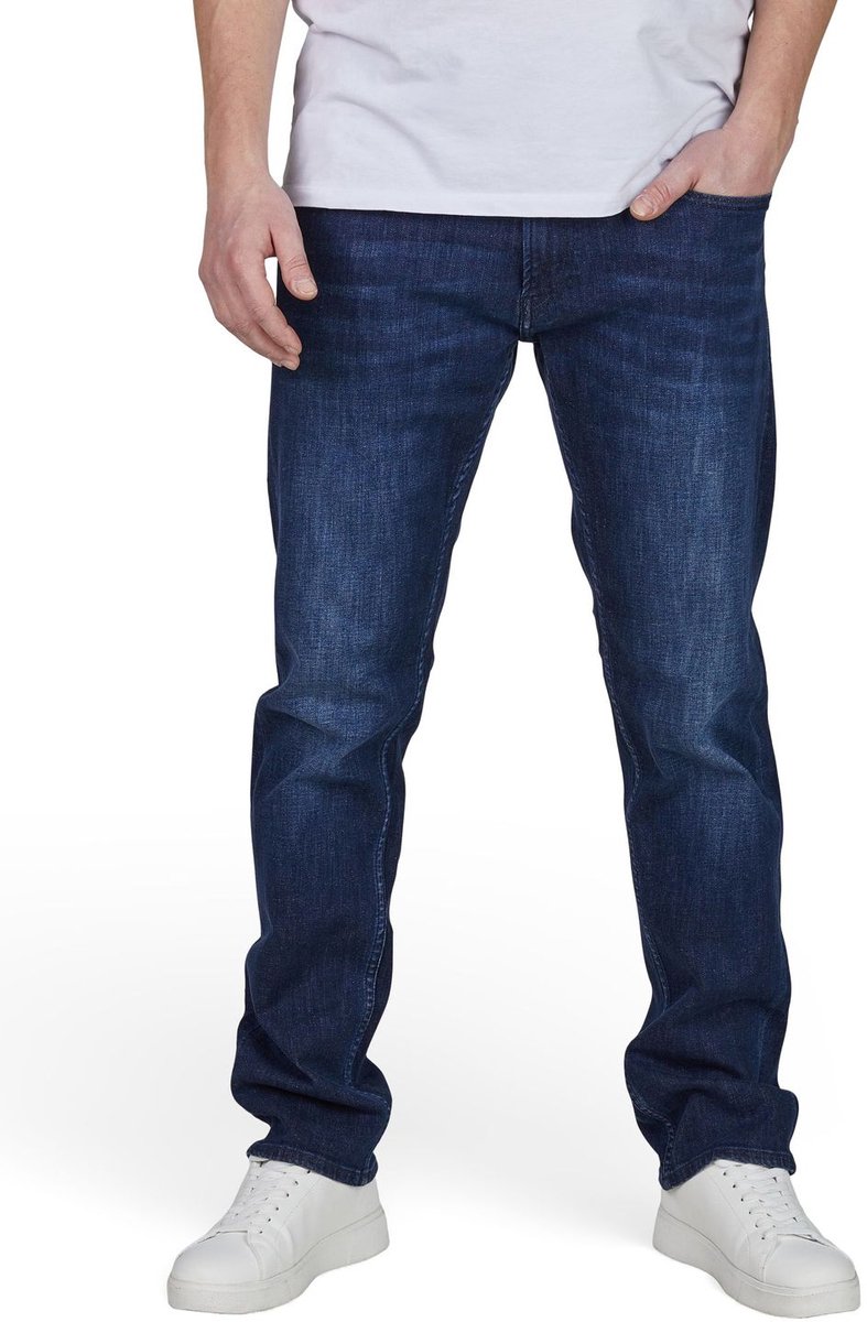Replay Heren Jeans Broeken Grover regular/straight Fit Blauw Volwassenen Denim Jeansbroek