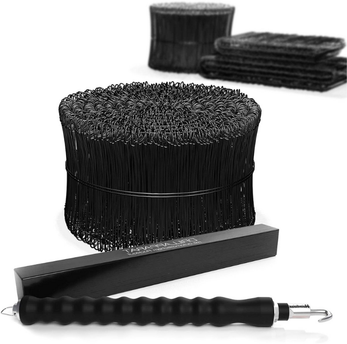 Drillapparaat Driller + Rodeldraad 1,4 x 100-300 mm (1000 stuks) – Complete Set Met Rodeltang & Ommanteld Binddraad Voor Beton- En Zaksluiting