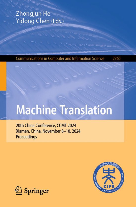Springer Nature Proceedings Computer Science - Machine Trans ... - cover