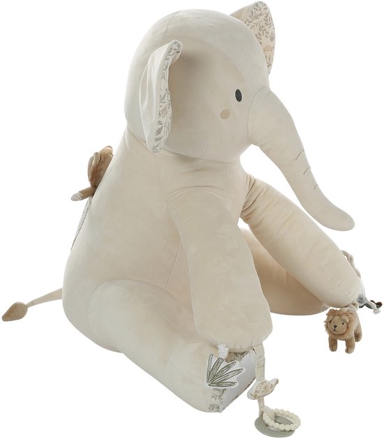 Vertbaudet Grote activiteitenknuffel olifant BABYLON — afbeelding 4