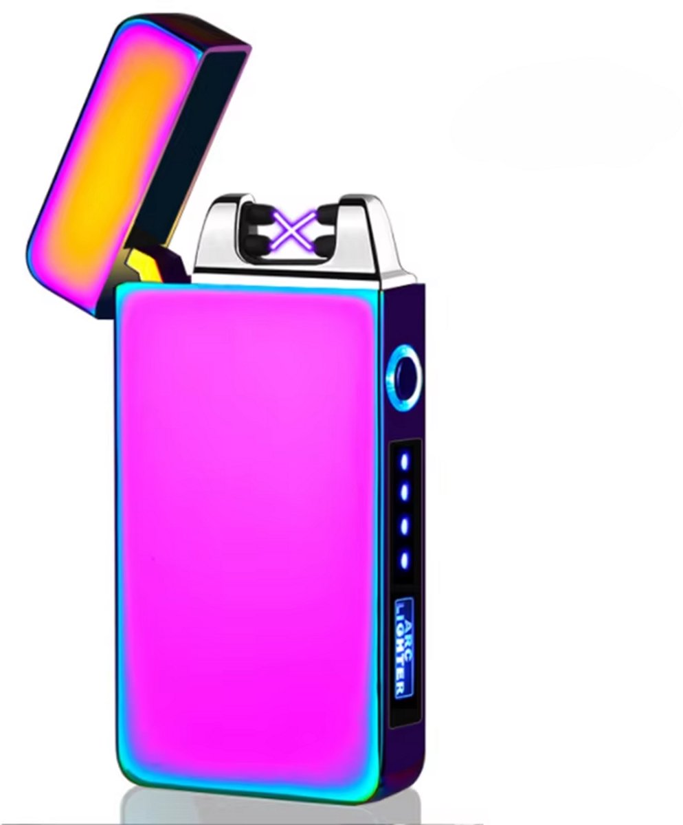 THAR - Plasma Aansteker – USB Oplaadbaar – Vuurwerk en Sigaretten Aansteker – Regenboog