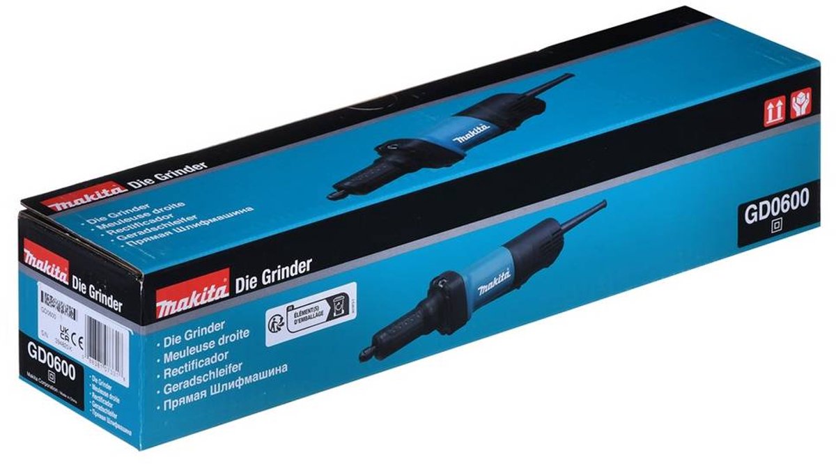 Makita GD0600 Meuleuse droite - Ergonomisch en stil thumbnail 5