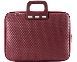 Bombata Trama Laptoptas met Vlechtpatroon - 13 / 14 inch - Dames - Bordeaux Rood