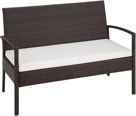 Tectake Tuinset - 4 persoons - Rotan - Bruin