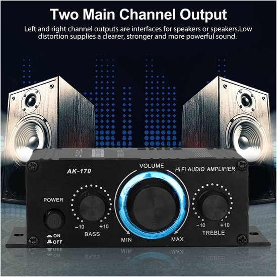DFRobot Bas-treble Bluetooth-versterker - 50W*2