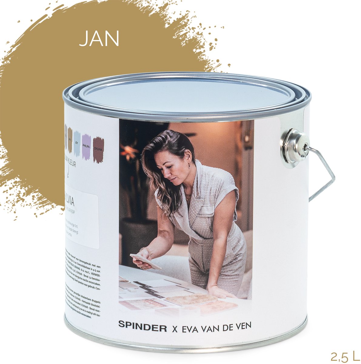 Spinder x Eva van de Ven 2,5L matte muurverf - Jan