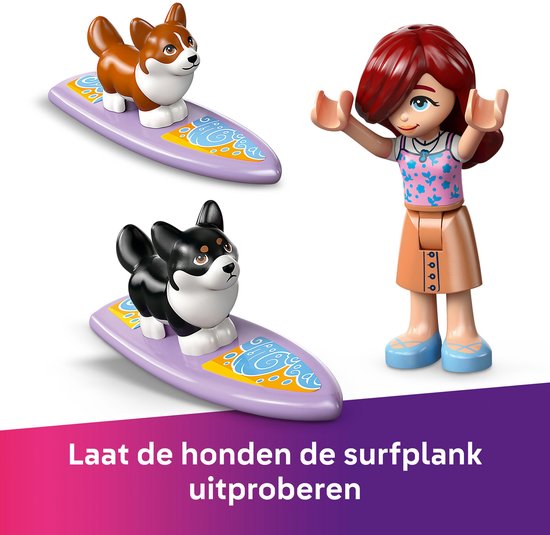 LEGO Friends Surf et scooter s'amusent avec les chiens - 42641