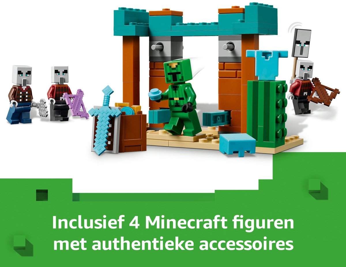 LEGO Minecraft De Illagers in de woestijn gamingset voor kinderen - 21267 — afbeelding 3