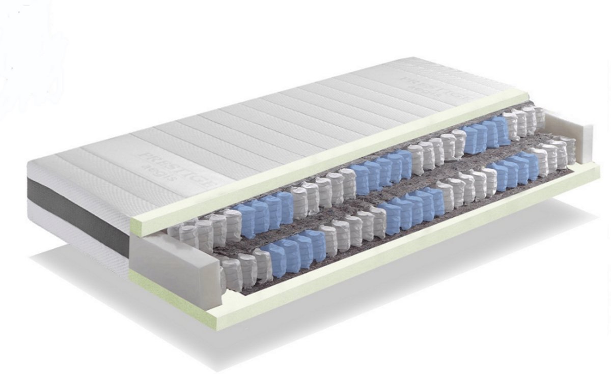 Nessa® 90x200 Micro Pocket SG45 EXTRA HARD MATRAS 20CM Wit