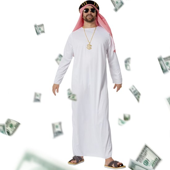 dressforfun - déguisement cheik homme - XXL - Déguisements carnaval - Halloween - Déguisement - Vêtements de fête - Déguisements - Fête - Vêtements de fête