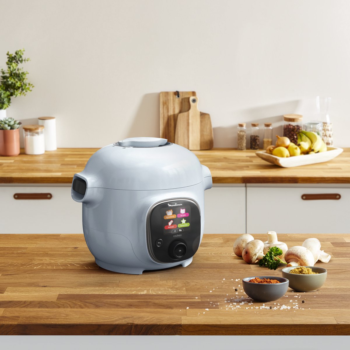 Afbeelding 3 van Moulinex Cookeo Mini CE880410 - Multicooker - 6 programma's - 150 recepten - 3L - Lichtblauw