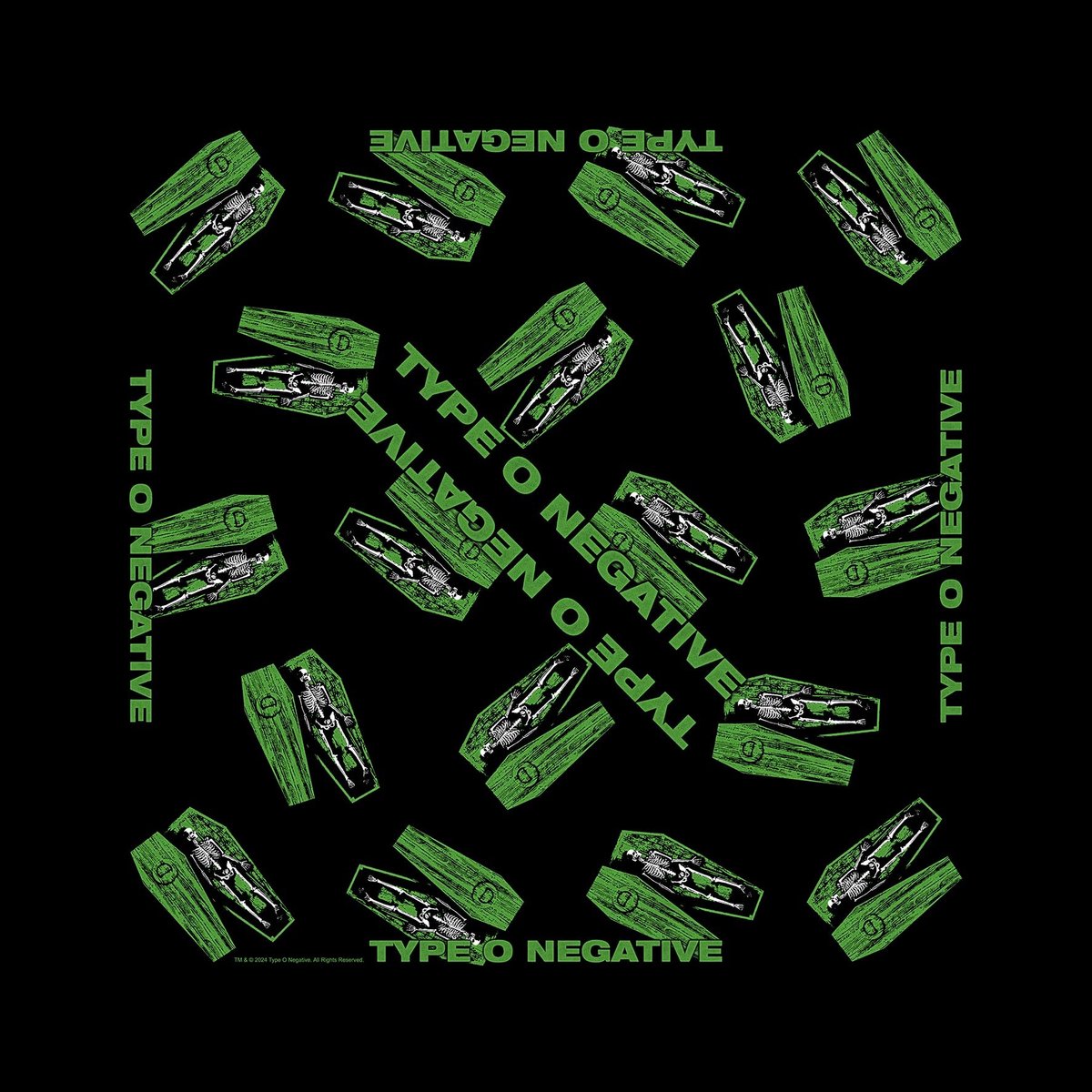 Type O Negative Coffins Unisex Doek - zwart - Standard