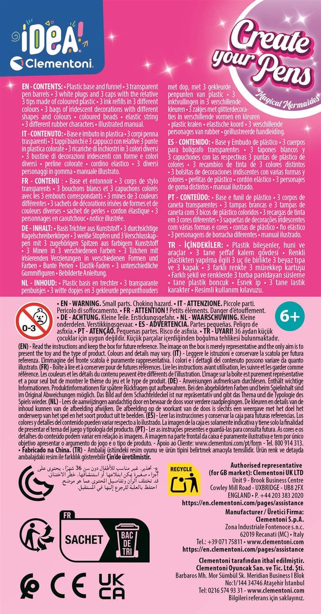 Clementoni - Idea - Markeerstiften - Highlighter Lab - Magische Zeemeerminnen - vanaf 6 jaar — afbeelding 4