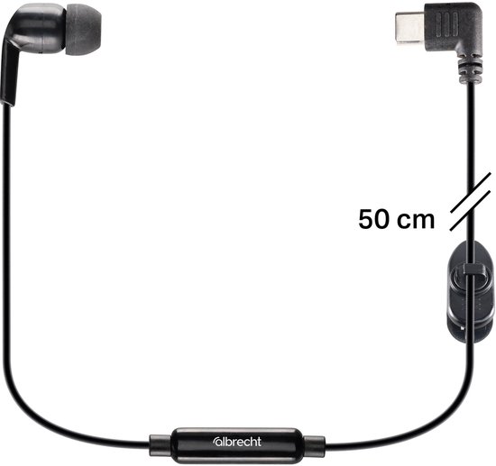 Albrecht Tectalk biz in-Ear 50cm 29656 voor PMR446 Business PMR-portofoon