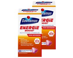 Davitamon Energie Boost Forte - multivitamine - bosvruchten - 2 x 40 tabletten - BUNDEL 2 STUKS