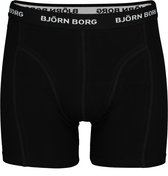 Bol.com Bjorn Borg Solid Essential Heren Boxershort-3P-Zwart-Maat M aanbieding