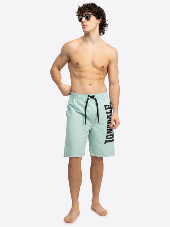 Lonsdale dalnessie men's swimming trunks, Black/White