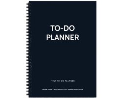 Planbooks - To Do Planner - Dagplanner - A5 - Zwart