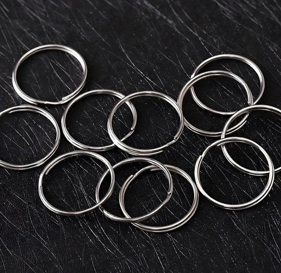 20-delige sleutelhanger, sleutelring, sleutelringen, sleutelhangerset om te maken, sleutelhangerset, voor het maken van sieraden en knutselen