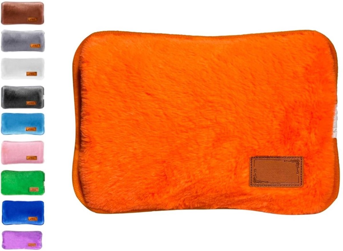 Zylo® Oplaadbare Kruik - Elektrische Kruik - Draagbare Elektrische Handwarmer - 26x19x6cm - Oranje