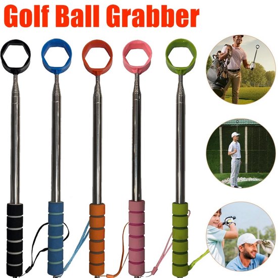 Nivard Golfbalhengel - Golfhengel - Uitschuifbaar - Ball Retriever - Golf Accessoires - Roze van Nivard — afbeelding 3