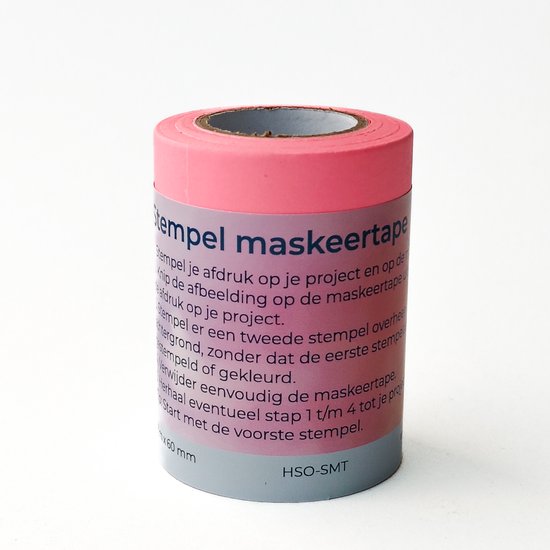 Stempel maskeer tape 8 m x 60 mm
