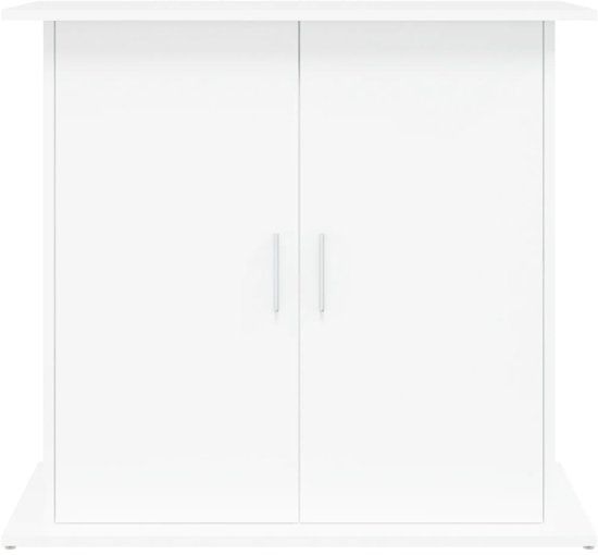 The Living Store Support pour Aquarium Bois Wit - 81 x 36 x 73 cm Support Stable et Trendy