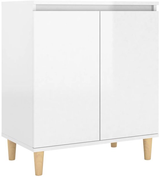 HOMCOM Chest of drawers with 3 drawers, solid pine wood