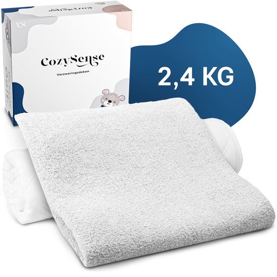 CozySense® - Verzwaringsdeken Kind - 2.4Kg - Wit