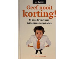 Geef nooit korting!
