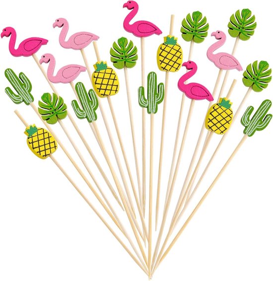 100 stuks, bamboe spiesjes voor hapjes, tandenstokers, cocktailprikkers voor drankjes, barbecuesnacks, natuurlijke houten peddelspies, halloween kerst bruiloft verjaardagsfeestje | Mis Deze Geweldige Aanbiedingen Niet