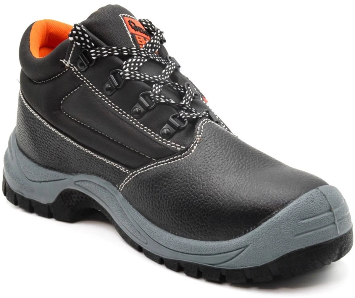 GEKO Hoge veiligheidsschoenen - S1P - Stalen neus - Antislip - Maat 41 - Zwart