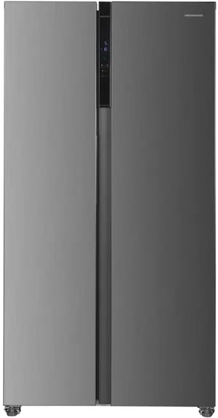 Heinner Amerikaanse Koelkast met LED Touch Display - Full No Frost - 442 Liter - 39 dB - Inverter Compressor - Eco Stand - Super Freeze - 5 Jaar Garantie - Antraciet