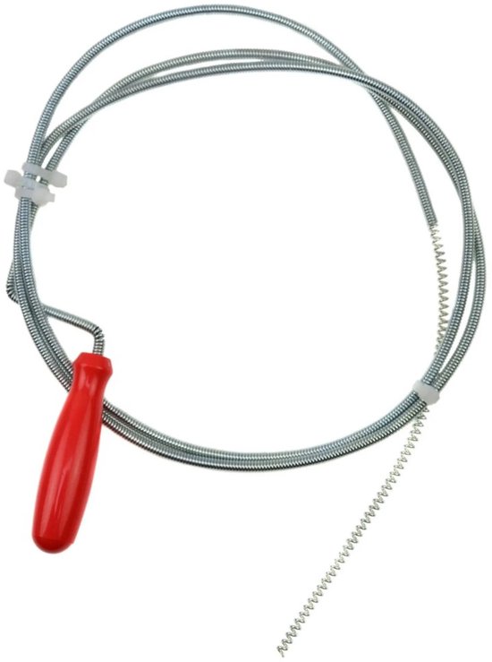 Kigniote Fret, afvoerontstopper met zwengel, 3 m x 6 mm, spiraal, ontstopper, professionele afvoerreiniger, toilet, ontstopper, gootsteen, fret, sanitair, fret, toilet