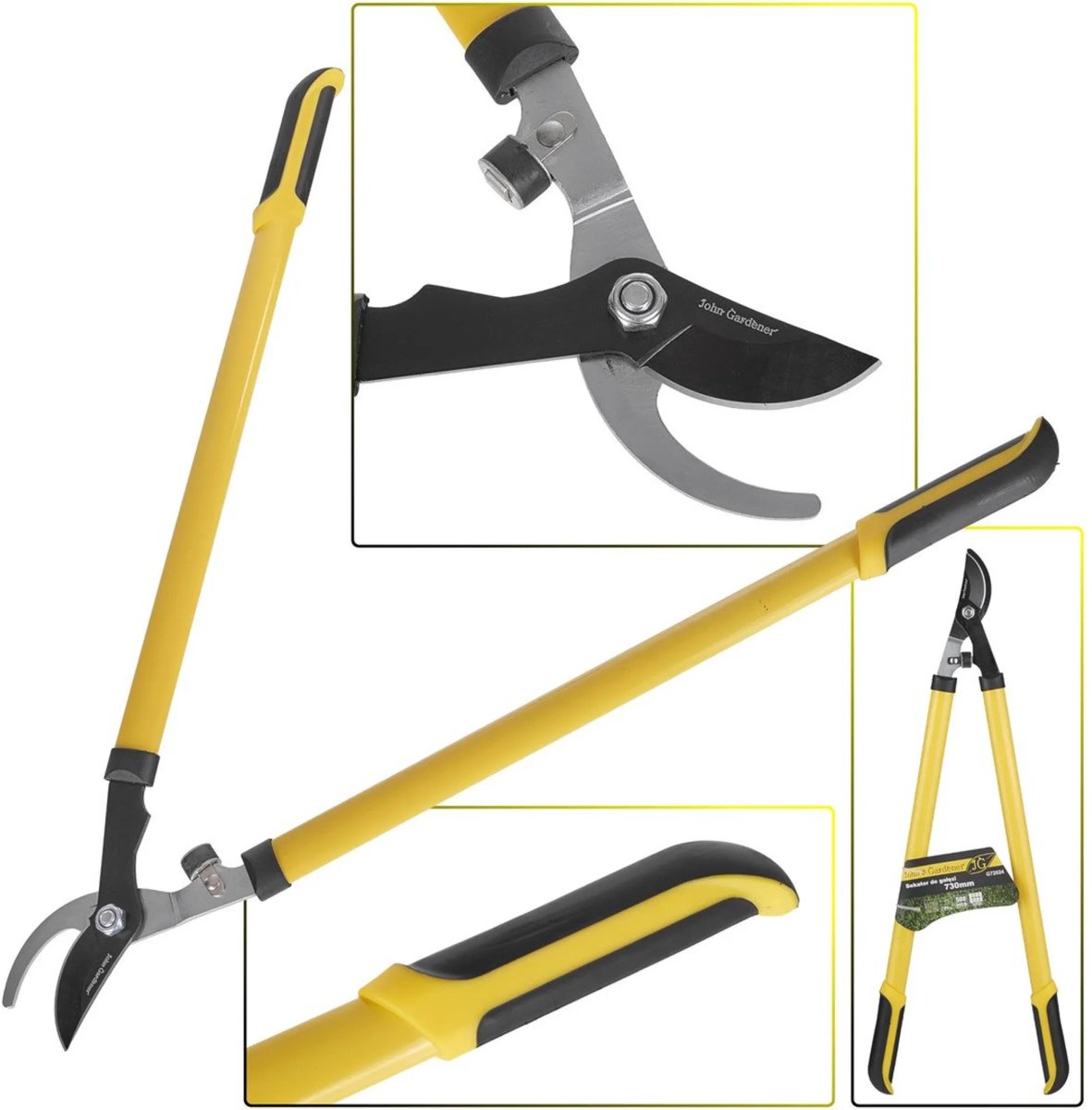 GEKO Bypass takkenschaar - Tefloncoating - Ergonomische grip - 730 mm - Zwart