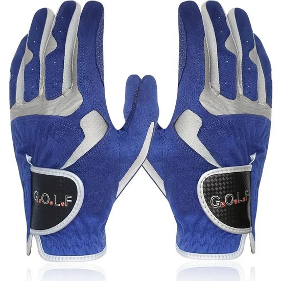 Nivard Golfhandschoenen - Golf Accessoires - Handschoen AntiSlip - Heren - Links - Blauw - Maat XXL van Nivard — afbeelding 3