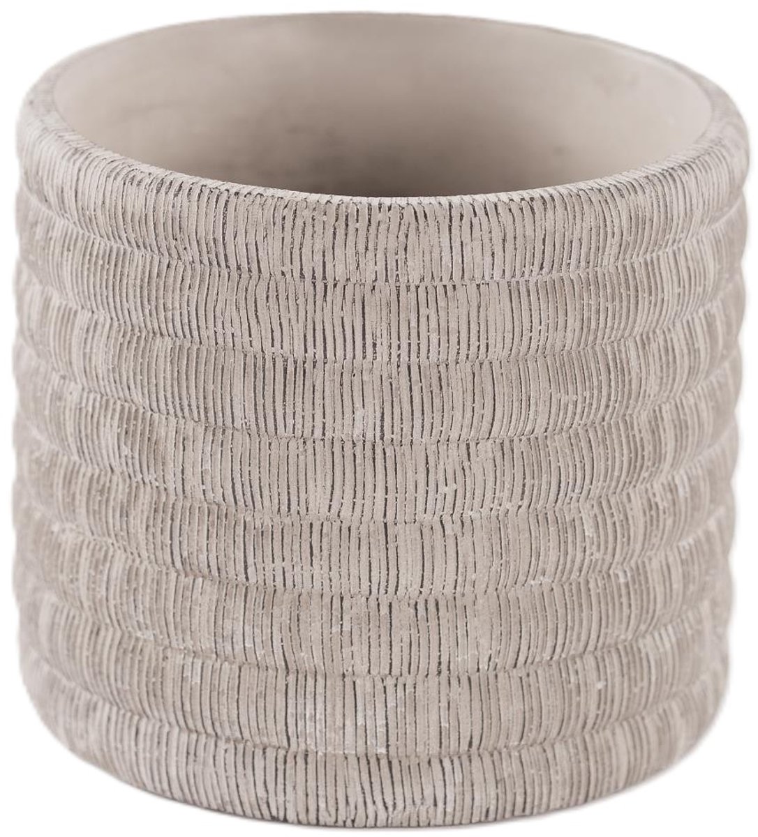 Rasteli Bloempot Cement Grijs D 17 cm H 15 cm