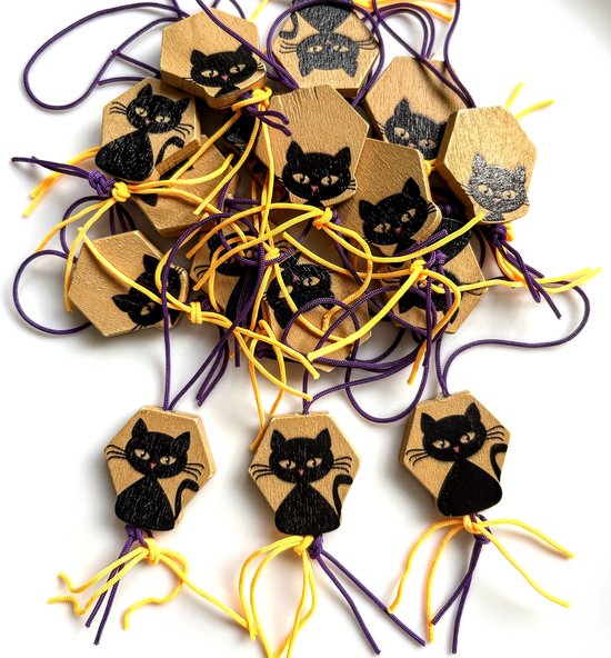 Gelukspoppetjes Kat of Poes 10 stuks - kat - poes - gelukspoppetje - fortune - bedankje - traktatie - huisdier - cadeau